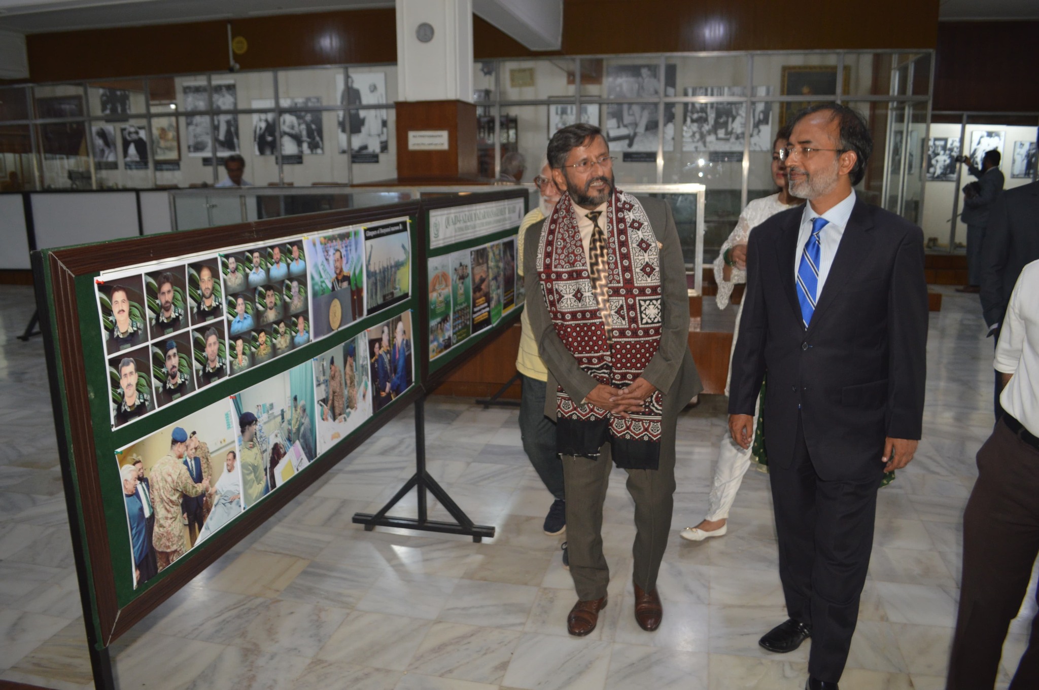 Exhibition of Photos in connection with Independence Day Celebrations and Marka e Haq organized by Quaid-i-Azam Academy and Quaid-i-Azam Mazar Management Board to pay glowing tributes to the stalwarts of freedom movement and the armed forces of Pakistan